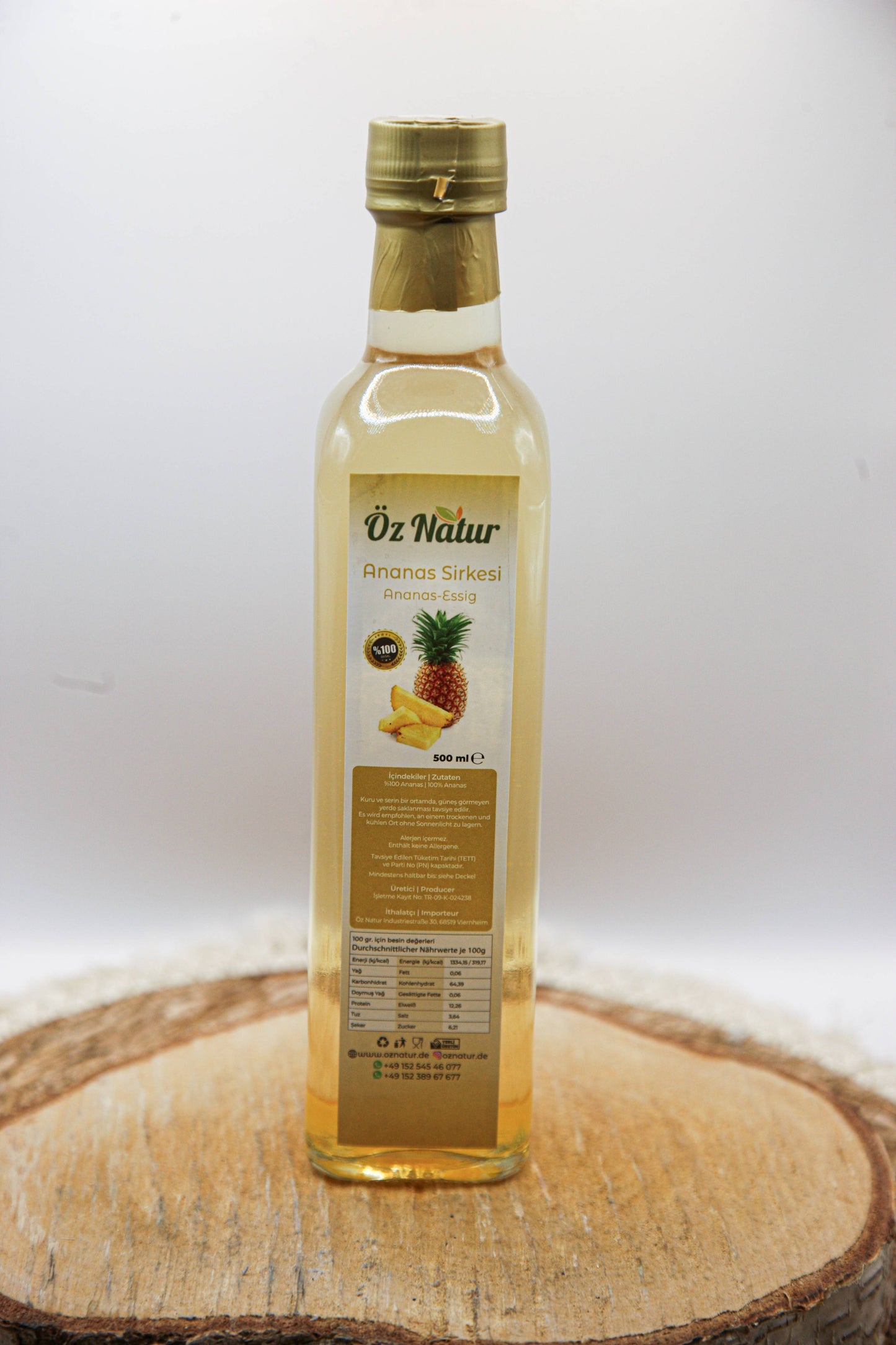 El Yapımı Ananas Sirkesi