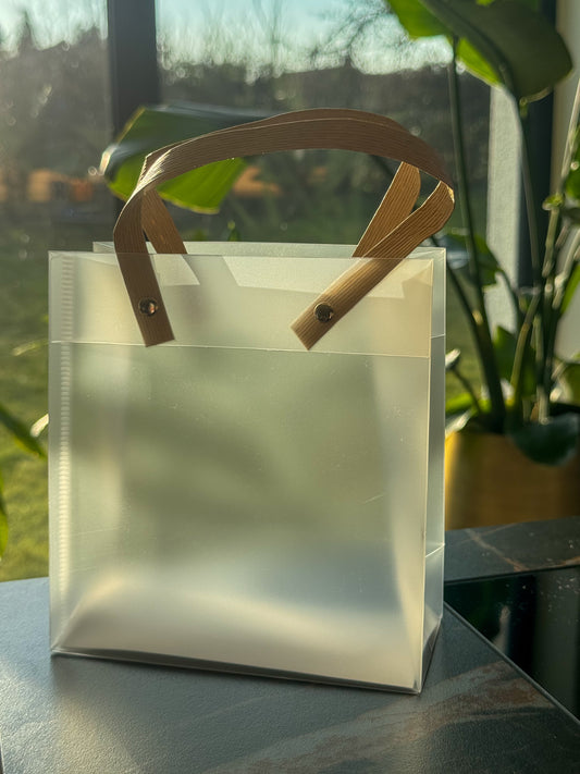 Hediyelik bayram / Eid cadeau witte tas transparant